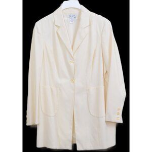 Vintage Spiegel Plus Size 18W Long Line Old Money Career Overcoat Preppy Blazer